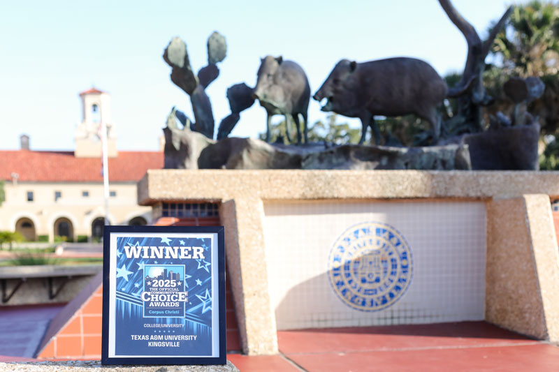 Texas A&M-Kingsville voted Best College/University in 2025 Community’s Choice Awards