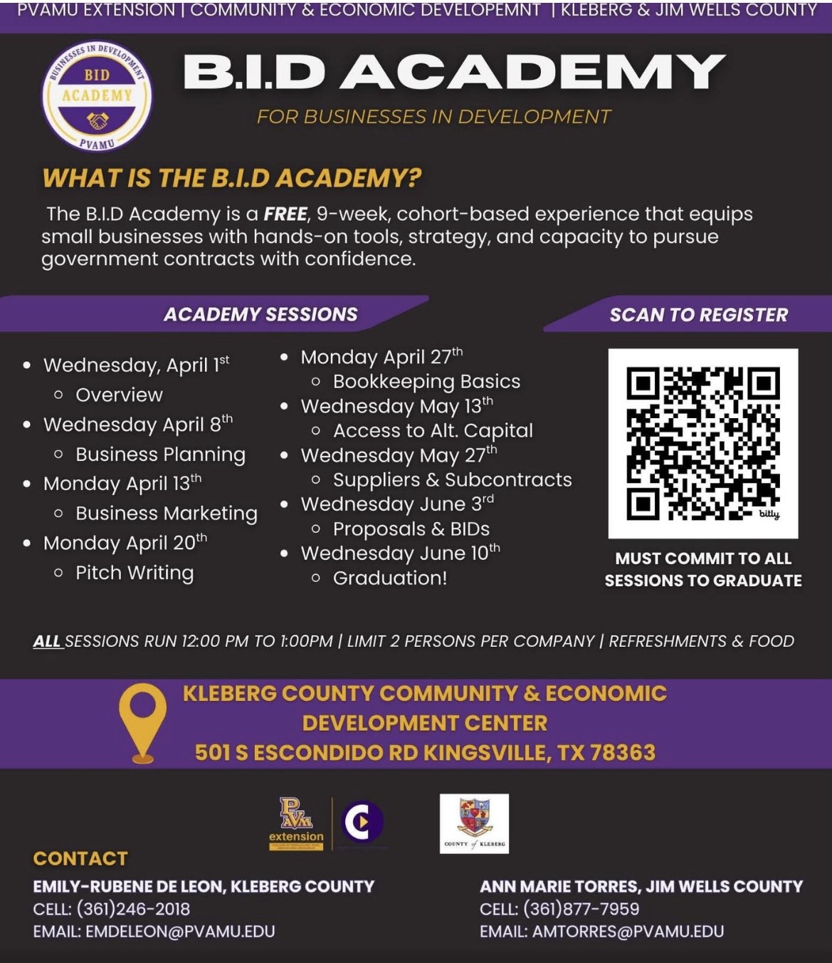 Free 9-Week BID Academy Aims to Help Local Businesses Compete for Contracts